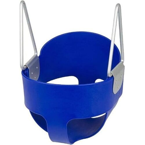 Reznor Flexible High Back Full Bucket Playground Swing - Steel, Standard, Blue | Stylist, Durable, Manual Power