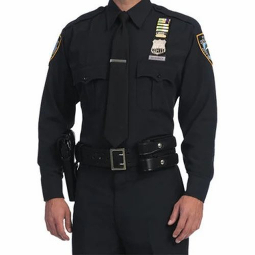 Security Guard Uniform - Cotton Blend, Black, Sizes S-XXXL | Tear Resistant, Anti Wrinkle, Breathable, Quick Dry, Machine Washable