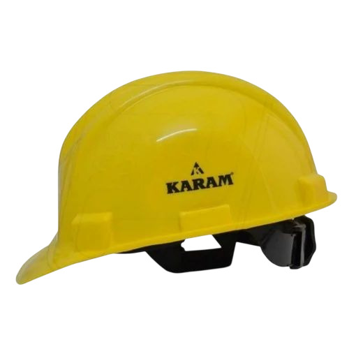 Yellow Pe Safety Helmet - Color: Multiple