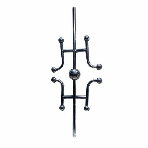 304 Stainless Steel Railing - Round, 1mm Thickness, Polished, 65 HRC | Eco Friendly, Silver, Swing Open Style