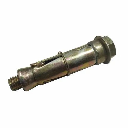 6mm Ms Bolt Fastener - Steel, 6mm, Silver | Corrosion Resistant, Round Anchor, Eco Friendly, A Grade