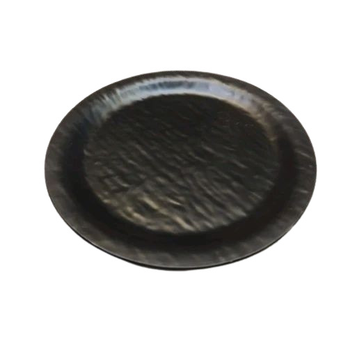 8 Inch Black Plain Melamine Dinner Plate