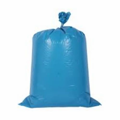 80 L Disposable Garbage Bag - Plastic, 80 Liter, Blue, Hand Length Handles | Eco Friendly, Fine Finish, Water Resistant