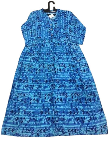 Blue Color Cotton Kurti