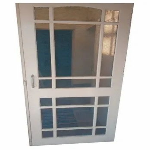 Mosquito Net Door - Wood, 7 Feet, White, Hinged Door