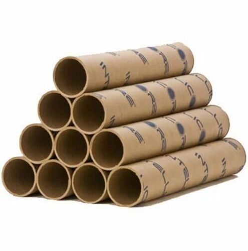 Printed Spiral Paper Tube - Kraft Paper, 10mm Thick, Brown | Eco Friendly, Fine Finish, Round Shape, Packaging Use