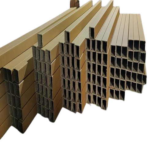 Square Shape Paper Tube - Kraft Paper, 5mm Thickness, Brown | Eco Friendly, Fine Finish, Various Sizes