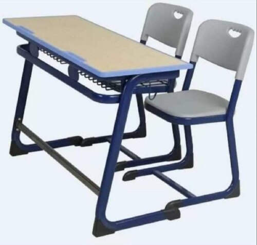Wooden 2 Seater School Desk Chair