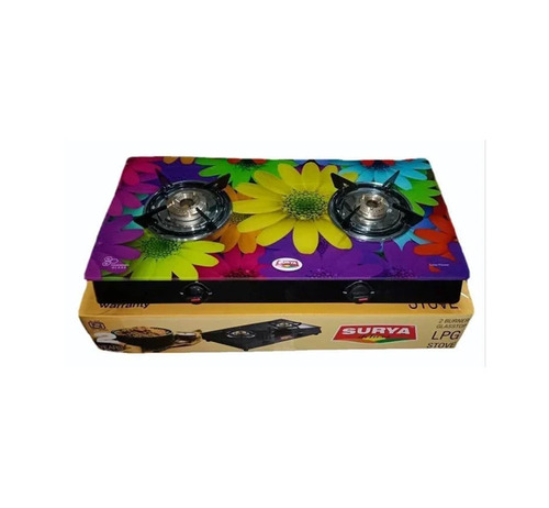 2 Burner Digital Glass Top Gas Stove