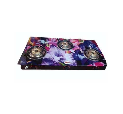 3 Burner Digital Glass Top Gas Stove