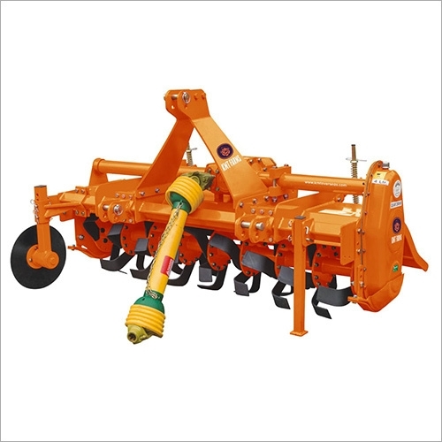Agricultural Rotavator - Metal, Orange | Long Lasting, Durable, 1 Year Warranty