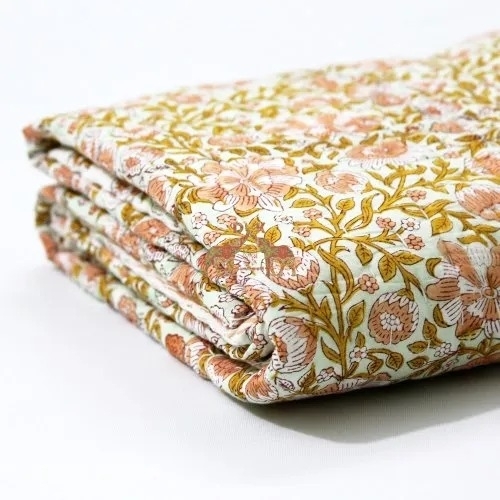 Comfortable Cotton Baby Quilt - 100% Cotton Full Size | Printed Pattern New Long Lasting