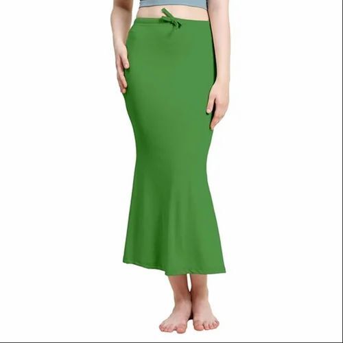 Green Color Women Cotton Saree Shapewear