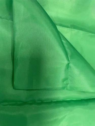 Green Polyester Fabric - 100% Polyester, 52 GSM, Green, Anti-Wrinkle, Quick Dry, Washable, Shrink-Resistant