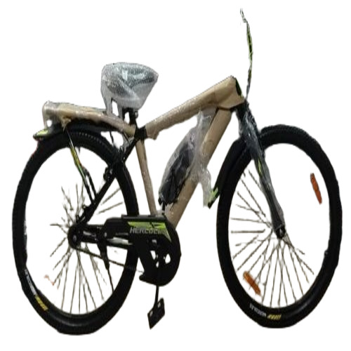 Hercules Mens Bicycle - Stainless Steel, 26 Inch, Steel Rim | Rigid Suspension, Polished, Smooth Single Speed