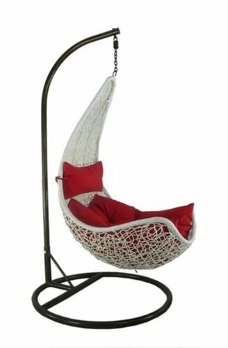Ivory Macrame Hanging Swing Chair