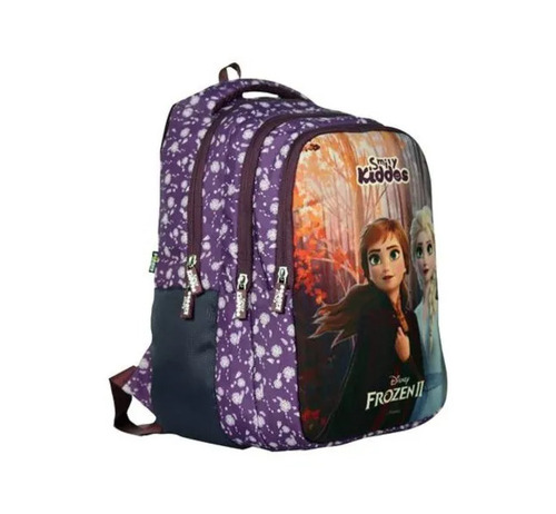 Licensed Frozen 2 Elsa And Anna Kids Backpack - Polyester, Multicolor, 3 Compartments, Waterproof, Moisture Proof
