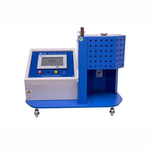 Mild Steel Melt Flow Index Tester - Mild Steel, Blue, Electric Power Supply | Durable, Long Lasting, Industrial Use