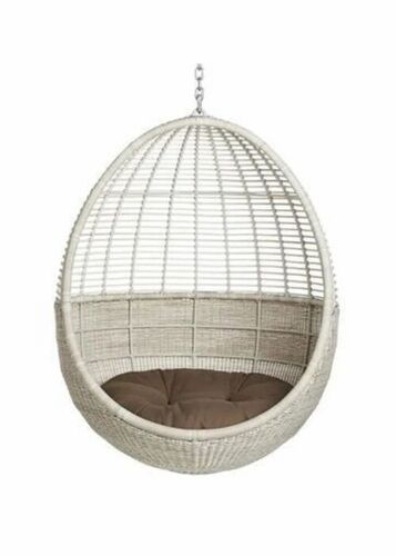 Off White Macrame Hanging Swing Chair