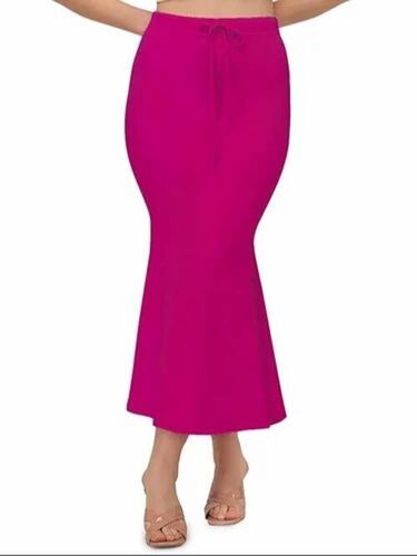Pink Saree Shapewear - Lycra, Large, Pink | Lightweight, Soft, Comfortable, Breathable
