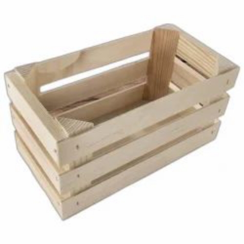 Rectangular Wooden Crate Box