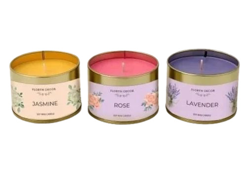 Soy Wax Tin Jar Scented Candle Set