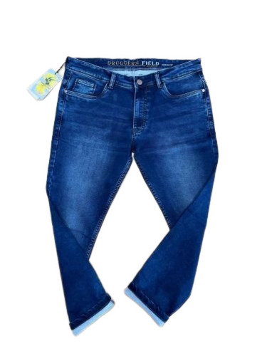 Blue Jeans Pants - Denim, Regular Fit, Blue, Size S-XXXL, Breathable, Anti Wrinkle, Quick Dry, Lightweight