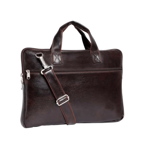 Brown Leather Office Laptop Bag