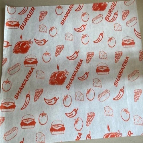 Food Wrapping Paper - Aluminum Foil, Rectangle, Multicolor | Printed Bakery Packaging, Custom Size