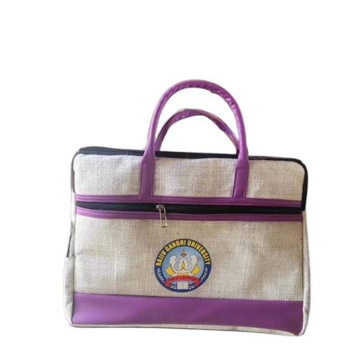 Jute Side Sling Bag - Jute, Standard Size, Multiple Colors | Printed Pattern, Shoulder Length Handle, 2 Compartments, Durable Comfortable