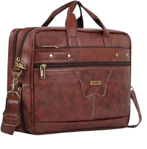 Medical Representative Leather Bag - Color: Brown