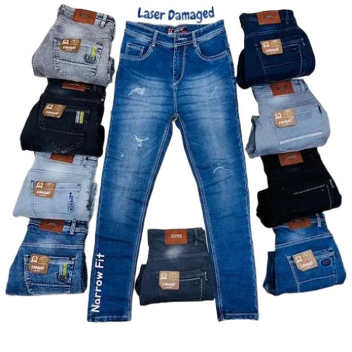 Mens Casual Jeans - Denim S-XXXL Multi Color | Breathable Anti-Wrinkle Quick Dry Lightweight Buttoned Fly