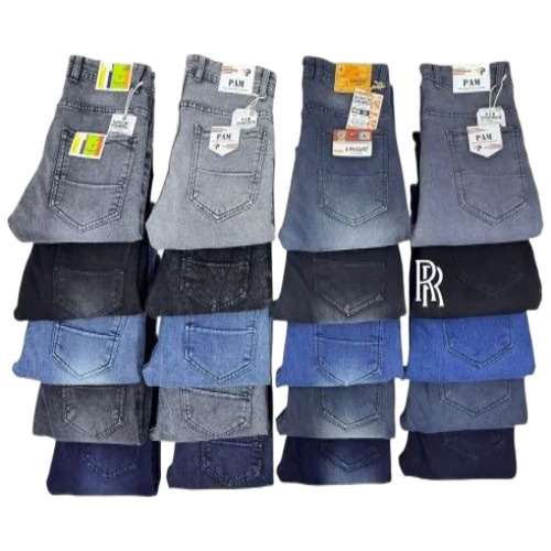 Mens Jeans Pants - Denim, Regular Fit, Multi-Color, Breathable, Quick Dry, Anti Wrinkle, Machine Washable