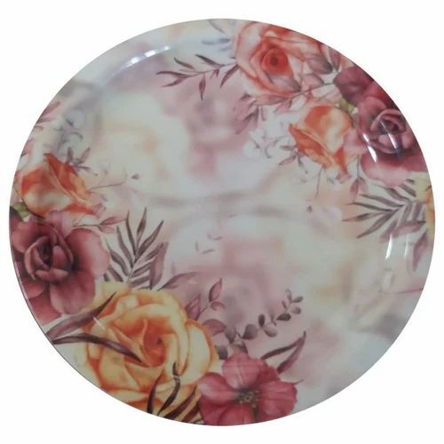 Multicolor Melamine Dinner Plate