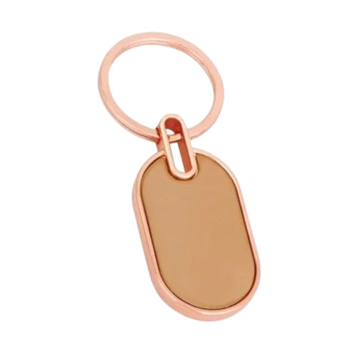 Promotional Key Rings - Steel Oval Brass, Pocket-friendly Size | Lightweight, Custom Logo, Rust Protected, Travel-friendly