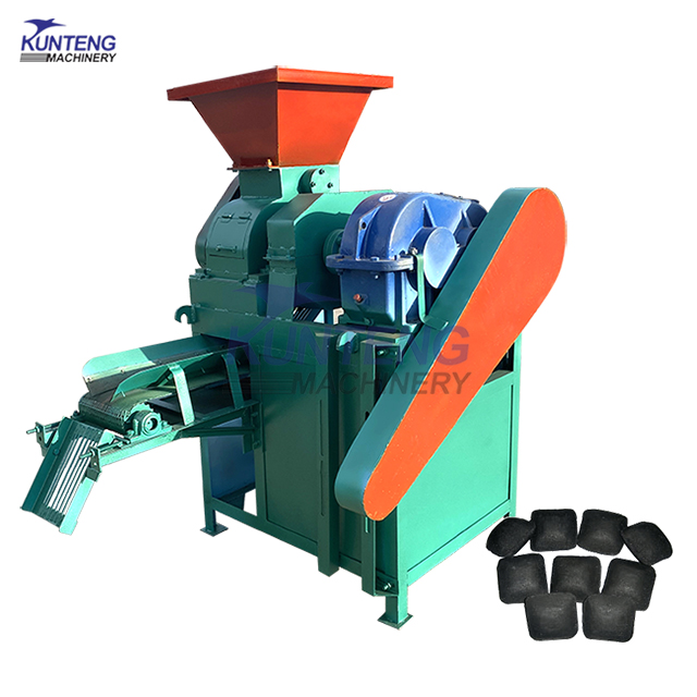 Roller Type Rice Husk Carbon Powder Metal Powder Ball Press Machine - Briquette Size: Customized