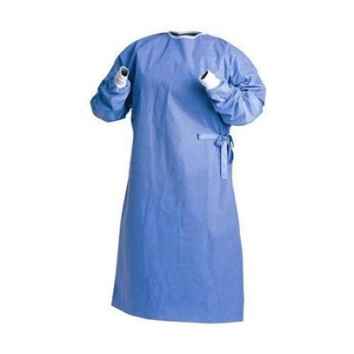 Surgical Gown - Non Woven, Standard Size, Blue | Comfortable, Skin Friendly, Eco Friendly, New Condition