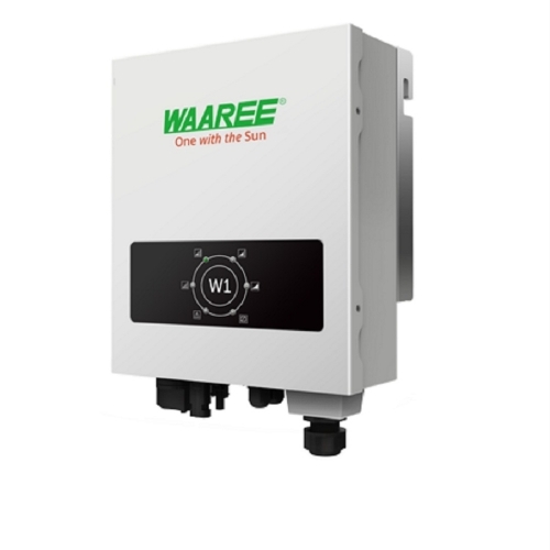 Waaree Single Phase Inverter - Metal, Customize Size, White, 35kW DC to AC, 220V, 50/60Hz | 10 Years Warranty