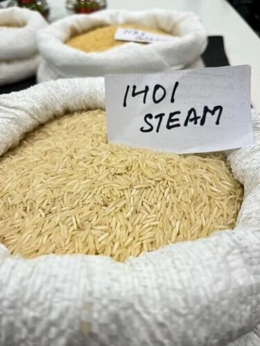 1401 Steam Basmati Rice - Loose, White, Gunny Bag | Long-Grain, Fresh, 12-Month Shelf Life