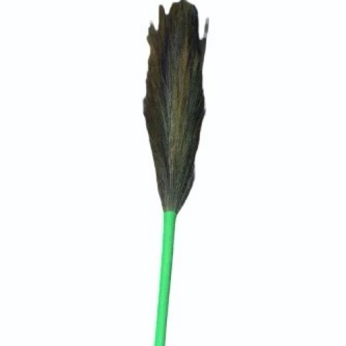 48inch Pencil Super Broom - Plastic Handle Grass Head Silver Color | Handmade Industrial Use