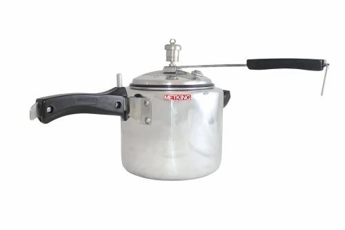 5 L Aluminium Pressure Cooker - Aluminum, 5 Liter, Silver, Non Stick Coating, Bakelite Handle