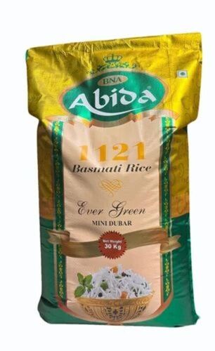 Fully Polished Evergreen 1121 Basmati Rice - 30kg PP Bag, White Long-Grain, High Protein