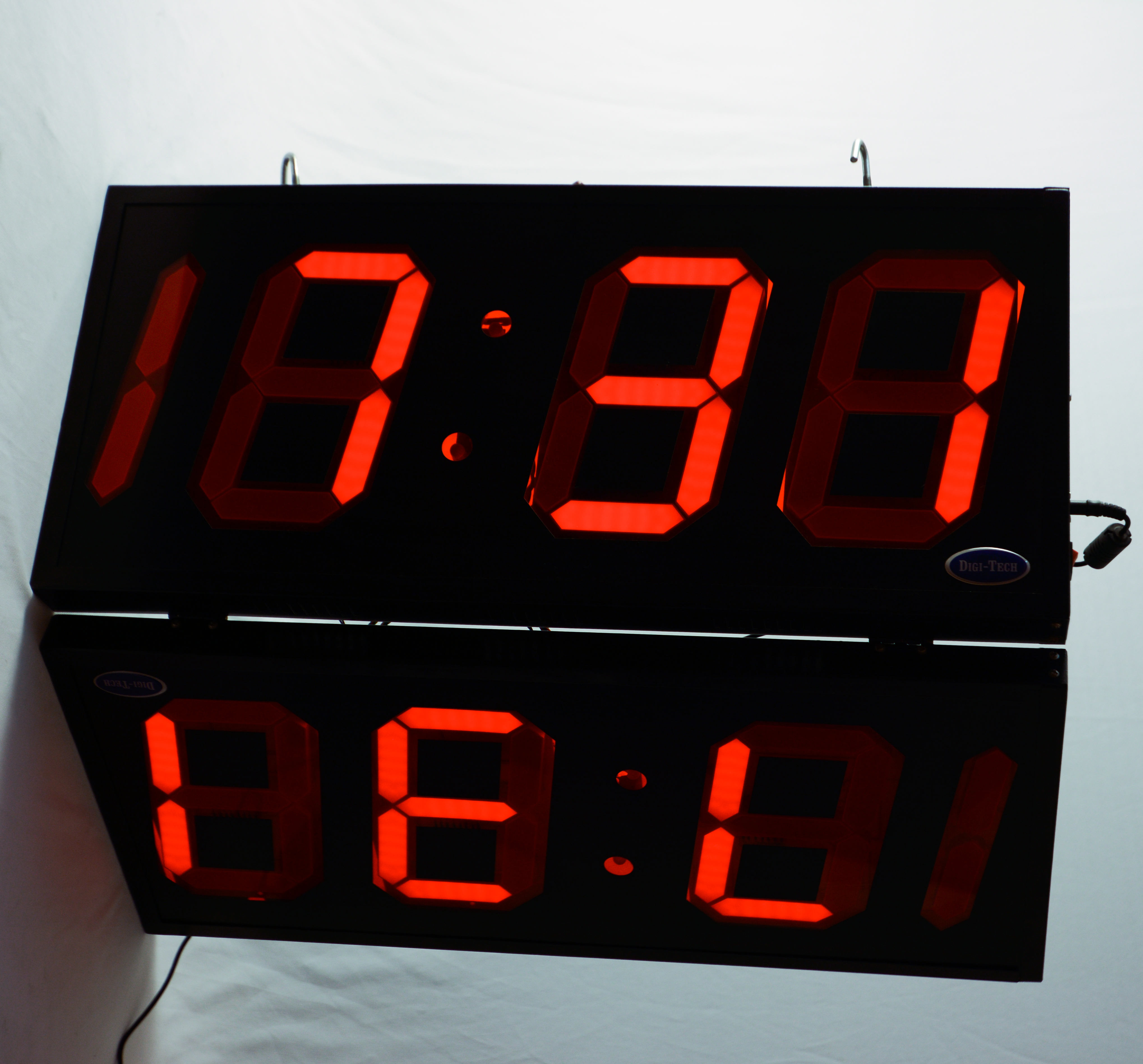 Gps Double Sided Led Clock - Color: Red