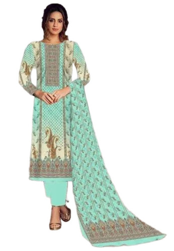 Ladies Suits - Cotton Blend, S-XXXL, Sea Green | Anti Wrinkle, Breathable, Quick Dry, Neatly Stitched