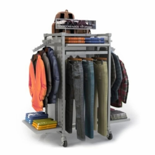 Movable Clothes Display Stand