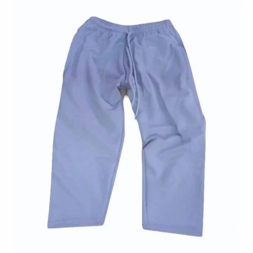 Poly Cotton Men Track Pants - Regular Fit, Blue, Sizes M-XXL, Lightweight, Quick Dry, Breathable