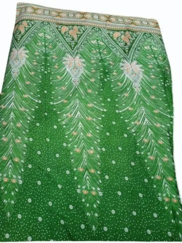 Rayon Fabric - Soft Smooth Print, Green, Anti-Wrinkle, Quick Dry, Tear-Resistant