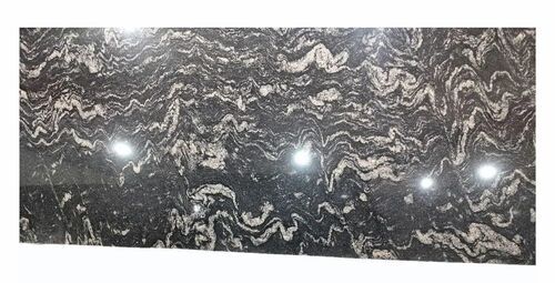 River Black Granite Slab - 16 mm Thickness, Polished Finish, Flooring Use, Water Absorption No