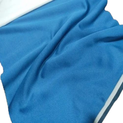 Blue Plain Polyester Fabric