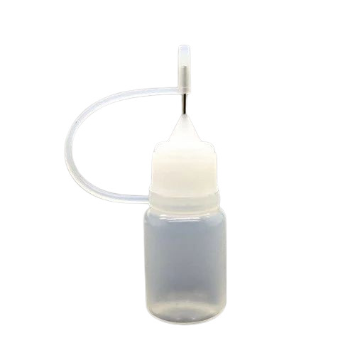Empty Glue Dropper Bottle - PP 10ML Transparent, Round, Leak-Proof, Lightweight, Durable